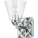 Alpha 1 Light 7 inch PC Bath Light Wall Light in Polished Chrome
